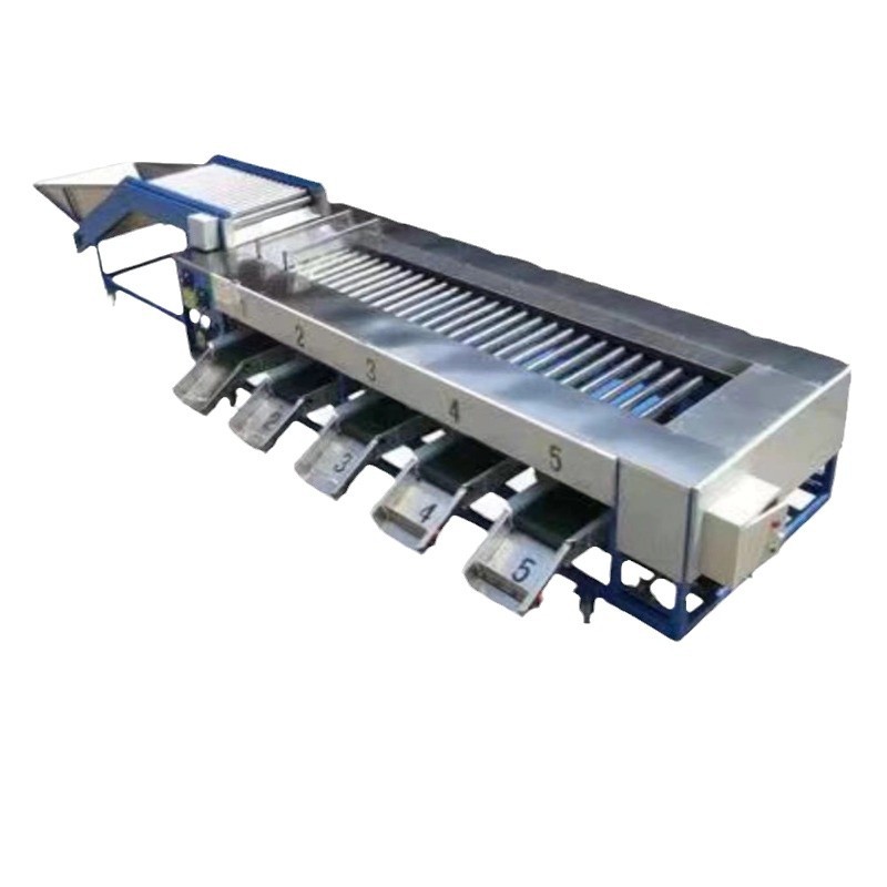 Commercial Apricot Grader, Fruit and Vegetable Sorting Machine, Large Stainless Steel Fully Automatic Roller Sorting Machine Equipment
