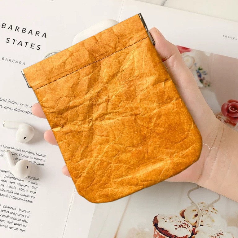 Сумка для хранения шрапнели Dupont, автоматическая закрывающаяся сумка для проводных наушников, мини-сумка, портативная косметичка для губной помады