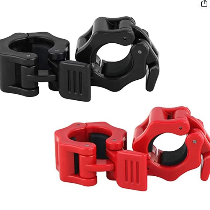 Fast barbell buckle Austrian dumbbell bar plastic buckle safety lock snap spring card sleeve card clip 2.5cm card head