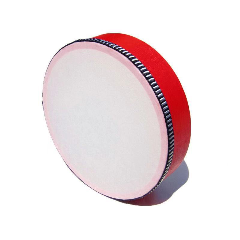 Orff Kidsren's Percussion Instrument Teaching Aids Kindergarten Performance Props Bell Ring 467810inch Imitation Goatskin Tambourine