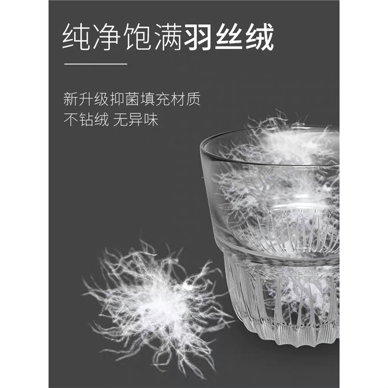 Five-star hotel with feather velvet neck pillow a pair of single non-collapse household pillow a generation of hair