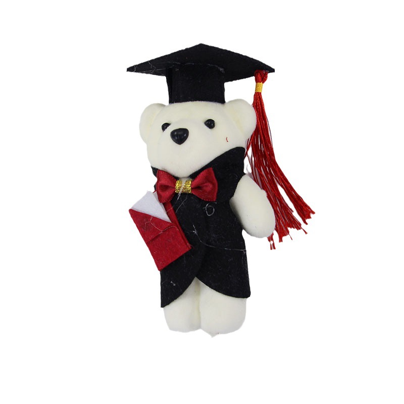 Student Gift wholesale graduation bear men's and women's bear doctor bear doll Teacher's Day gift Cartoon Doll bouquet