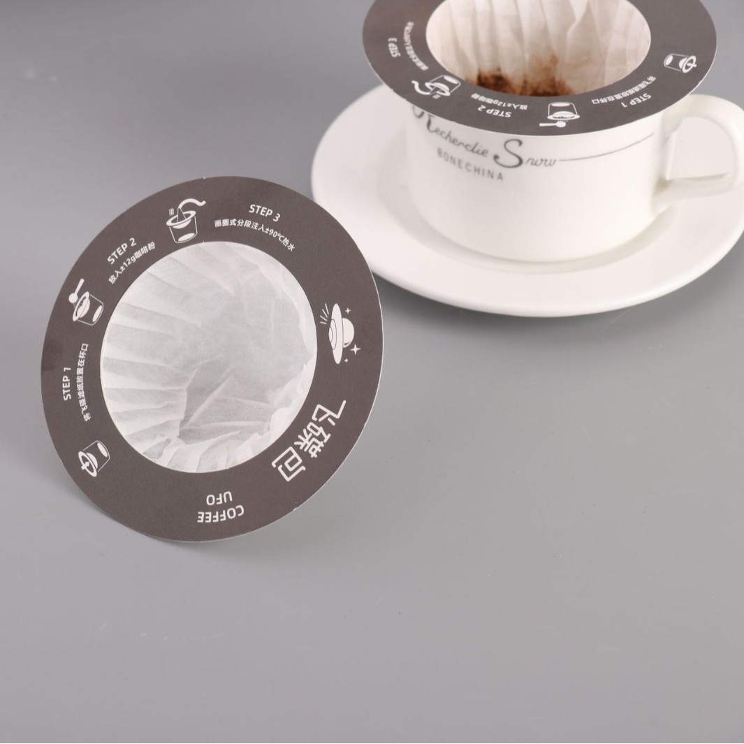 Yan Jie Hand-Brewed Ufo Coffee Filter Paper Food-Grade Drip Filter Funnel Filter Paper Source Manufacturer Wholesale