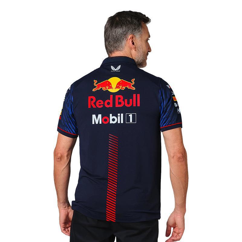 2023 New Product F1 Team Uniform T-Shirt Racing Cycling Shirt Short-Sleeved Polo Shirt Men's Quick-Drying Summer Work Car Suit
