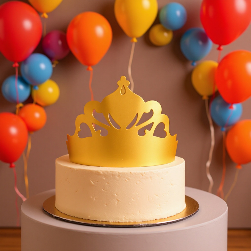 Сияющая золотая корона для дня рождения, полная праздничной атмосферы, ритуальные подарки для дня рождения