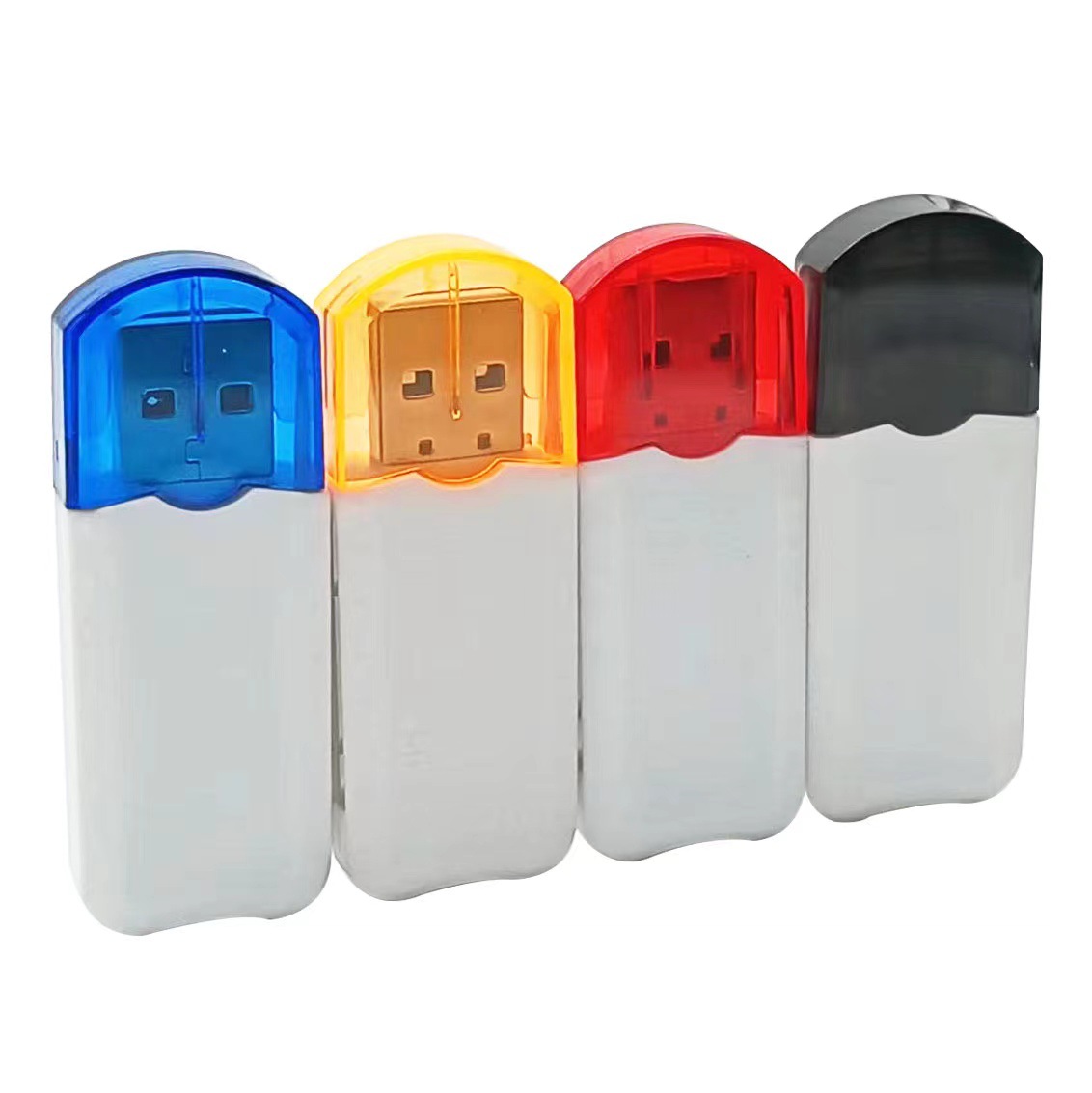 Factory Direct Sales Tf/Sd Card Reader Multi-Function Two-In-One USB Computer Digital Camera Card Reader Plug and Play