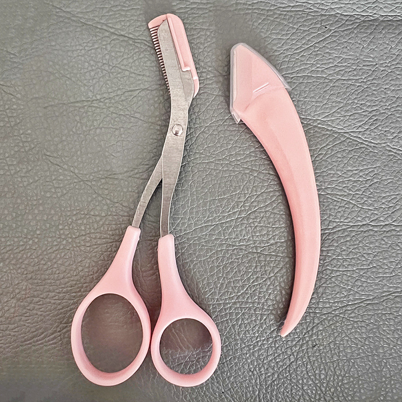 Eyebrow Scissors, Eyebrow Trimming Scissors with Eyebrow Comb, Small Comb, Makeup Scissors, Eyebrow Trimming Knife, Eyebrow Card, Eyebrow Brush, Small Eyebrow Scissors, Manufacturer Wholesale