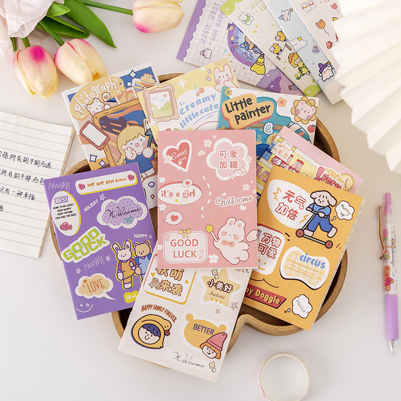 Xiao Meng children's stationery learning supplies kindergarten gift LOGO printing notebook mini cartoon notebook wholesale