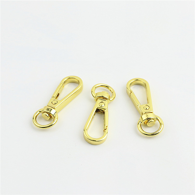 Hook buckle light gold silver gun color keychain large lobster buckle dog buckle connection bag hardware accessories wholesale