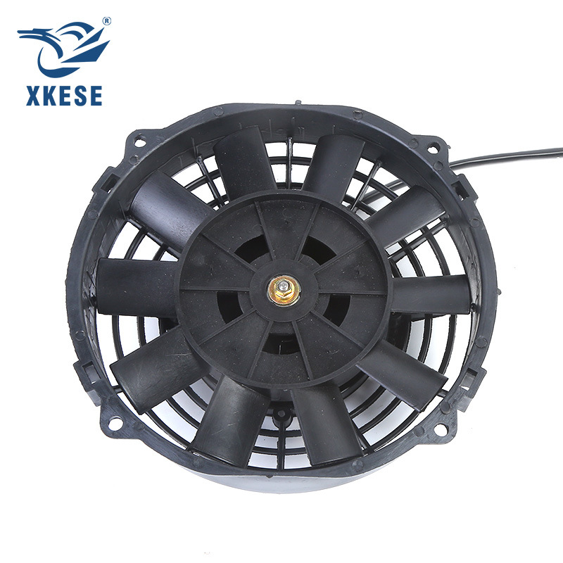 Cooling Fan 12V Car Air Conditioner Cooling Fan High Speed Fan 8inch Ultra-Thin Universal Car Digital Fan