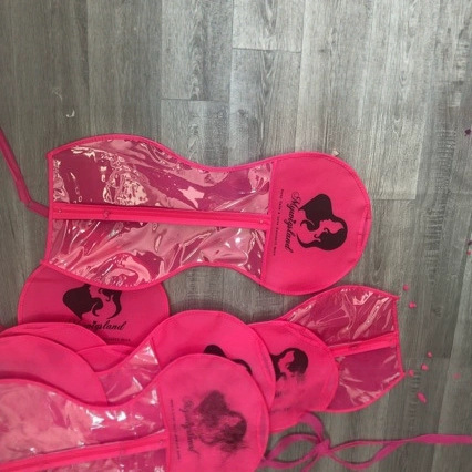 Нетканая сумка для упаковки париков сумка для париков для настоящих волос с крючком застежка-молния пылезащитная сумка