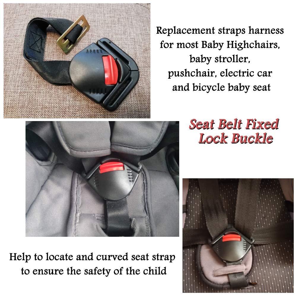Car child safety seat belt five-point buckle accessories five-point connection with basket lock 