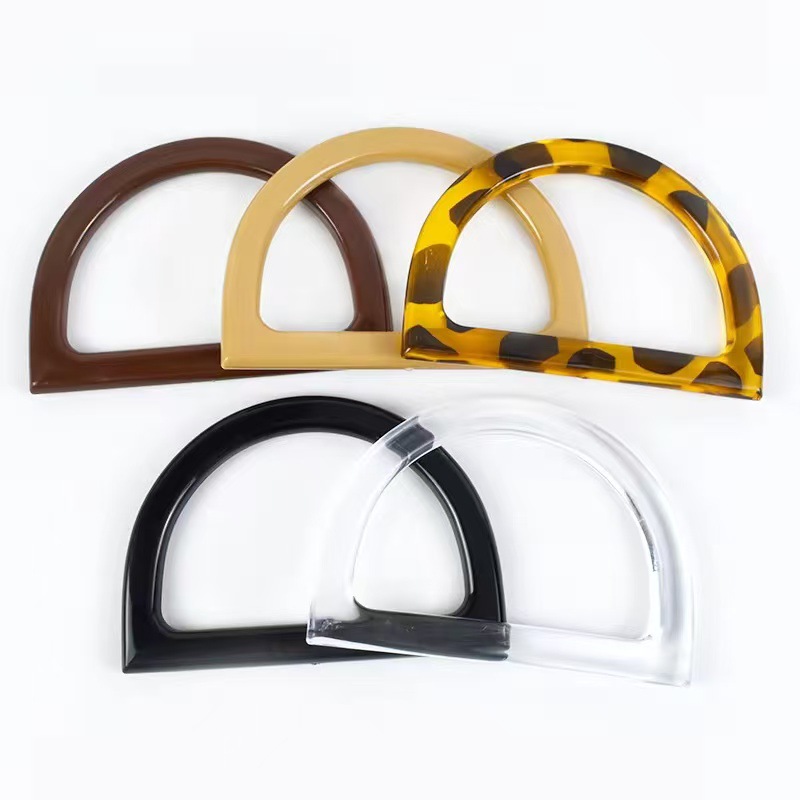 Ручка пряжки из смолы DIY пластиковая ручка имитация дерева