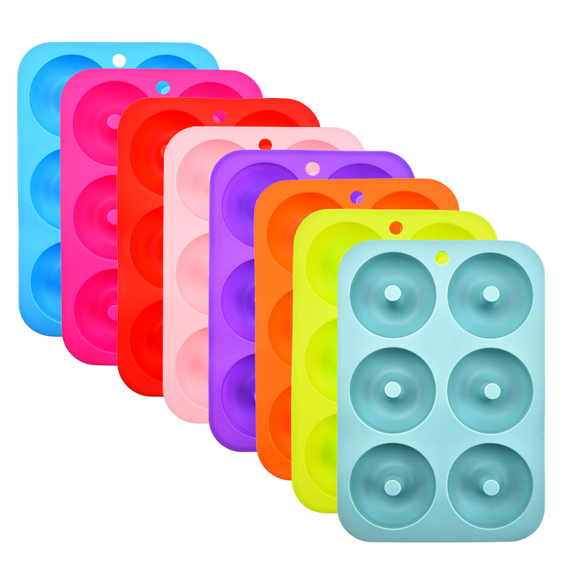 6 Donut Mold Silicone Baking Mold Silicone Mold Baking Tools
