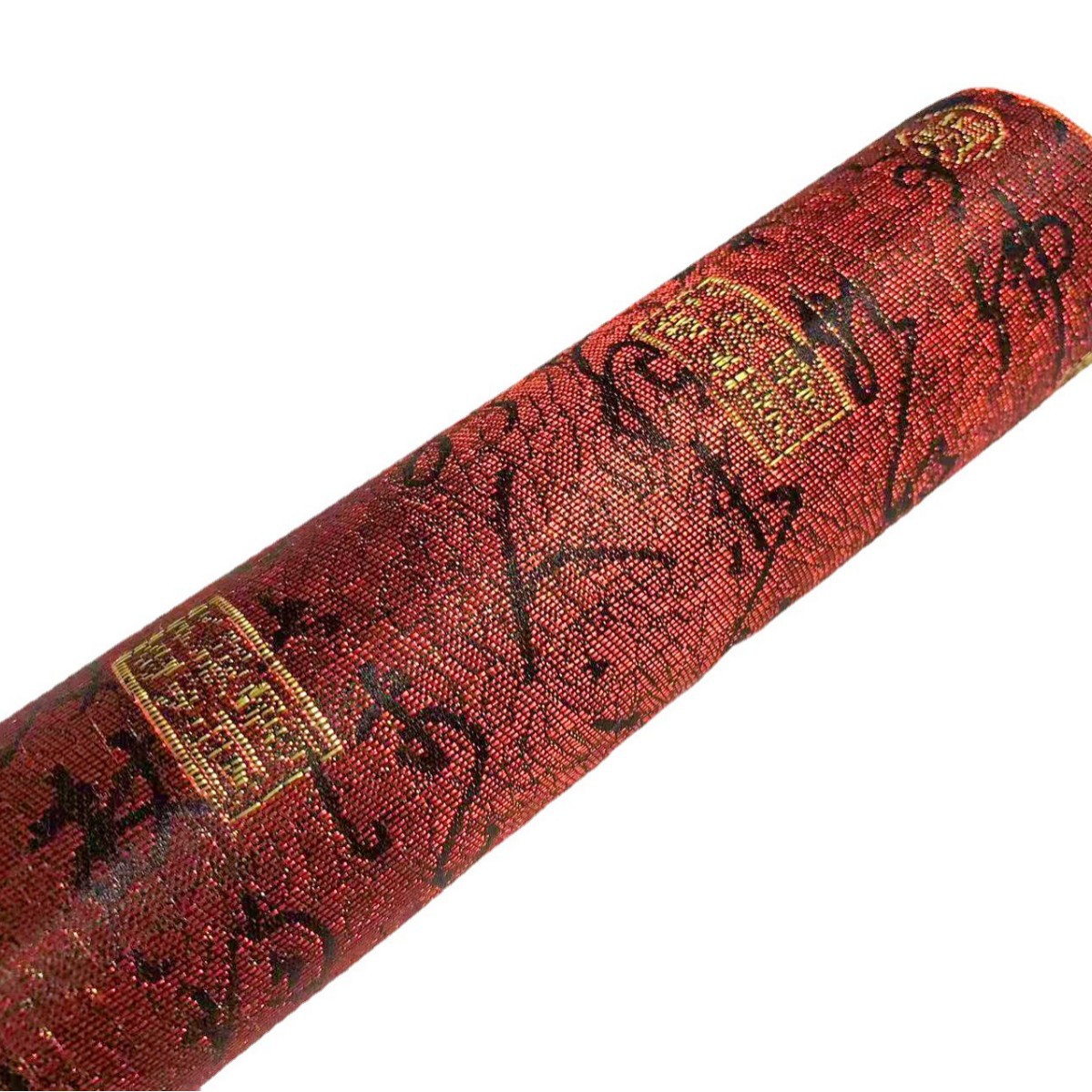 Chinese Character Floral Brocade Fabric for Crafts, Bookbinding, Jacquard Brocade Box Packaging Material, National Style