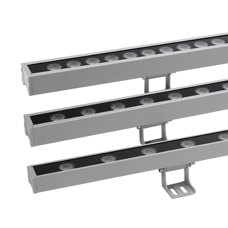 Led outdoor wall washer lamp DMX512 lighting engineering linear lamp 18W exterior wall colorful low voltage 24Vrgb line lamp