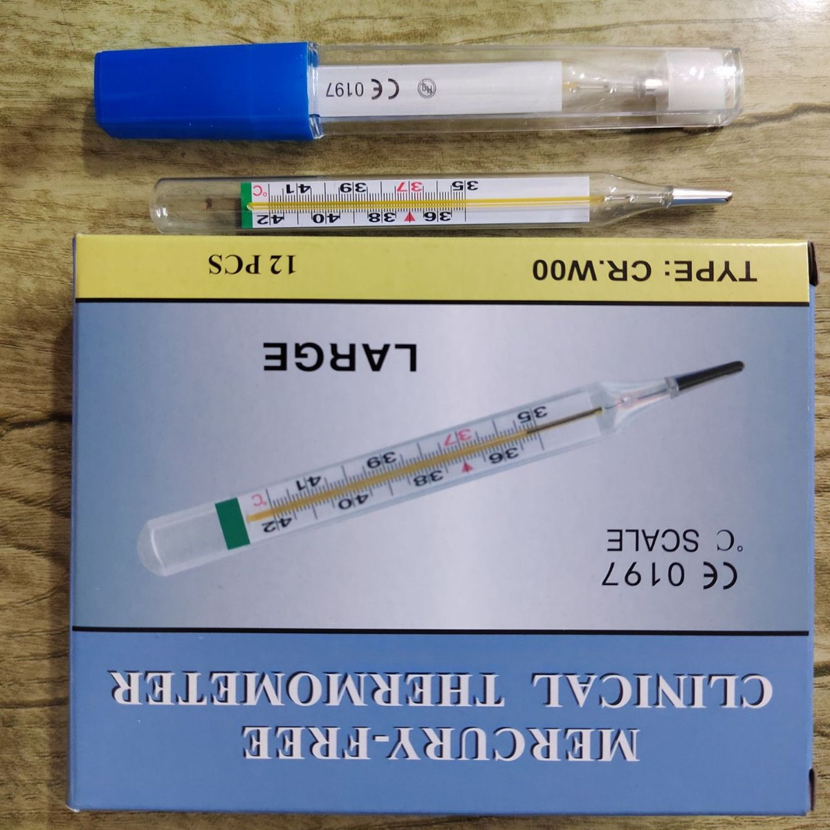 Mercury-free Glass Thermometer Without Anhydrous Silver Large Scale Thermometer Internal Standard Thermometer Foreign Trade Thermometer