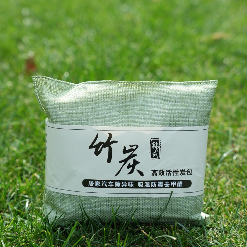 Factory direct activated carbon bag car household dehumidification deodorization carbon bag Korean linen in addition to formaldehyde bamboo charcoal bag 500g