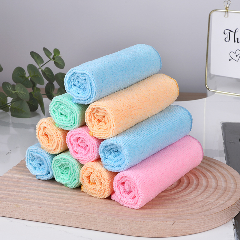 Микрофибровое подарочное полотенце 25*25 см маленькое квадратное полотенце подарочное полотенце для детского сада оптовая продажа от фабрики