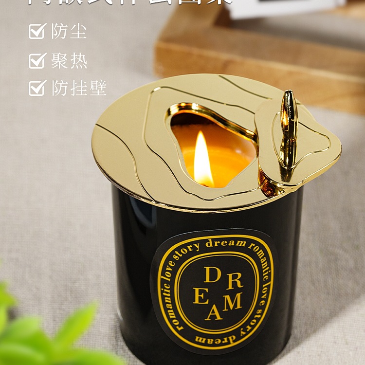 Крышка для ароматерапевтической свечи, умный колпак, предотвращающий подвешивание, большой и малый колпак, сбор тепла и равномерное горение, стиль альбома