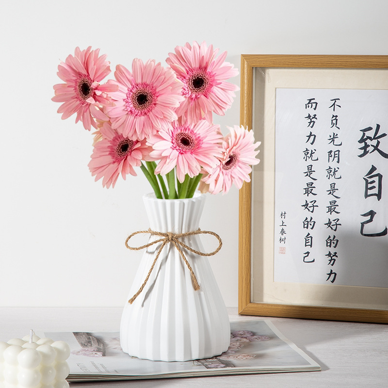 New Chinese Style Vase Origami Creative Plastic Vase Blow Molding Water Storage Flower Bottle Simulation Flower Fake Flower Vase