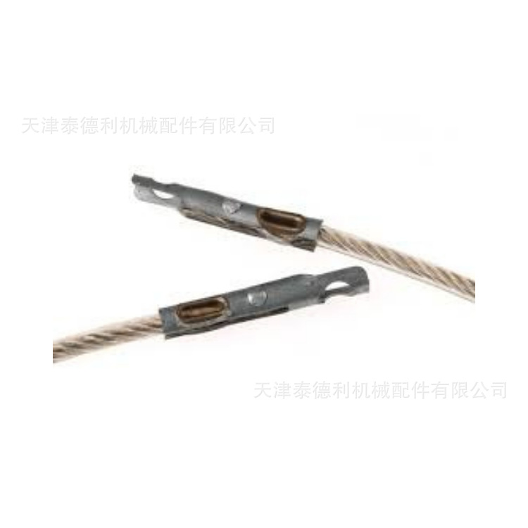 Open top box tarpaulin wire rope joint two ends lock stainless steel material aluminum rivet copper pipe combination