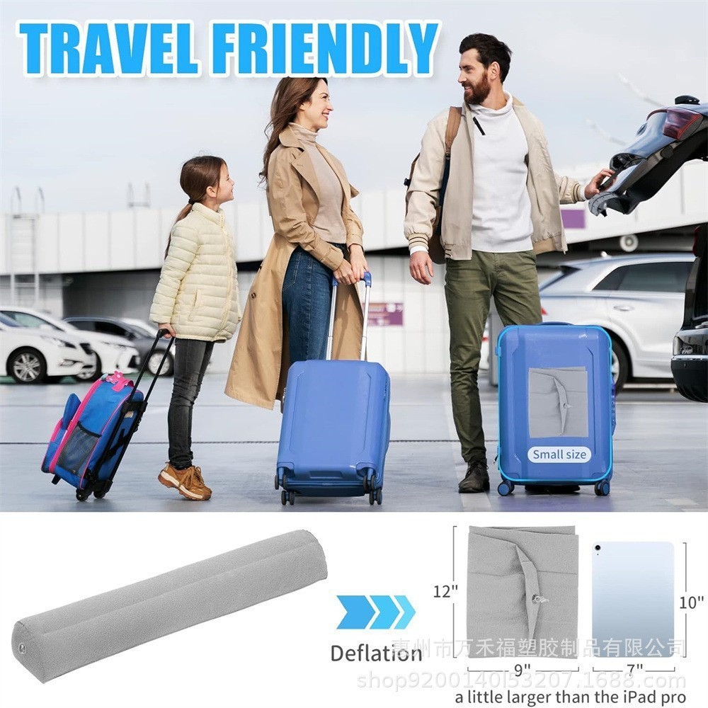 In-Stock Inflatable Children's Rest Guardrail Bed Flocking Inflatable Pvc Infant Anti-Fall Bed Rail Safety Non-Slip Bed Rail