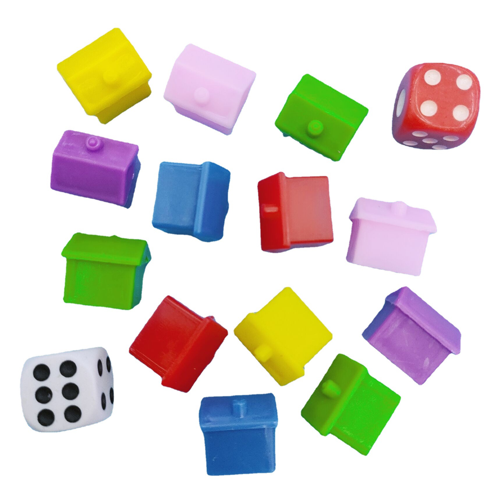 Plastic New Material Chessmen Monopoly Game House Chessmen Accessories Dice Chessmen Combination Set Chessmen Chessmen