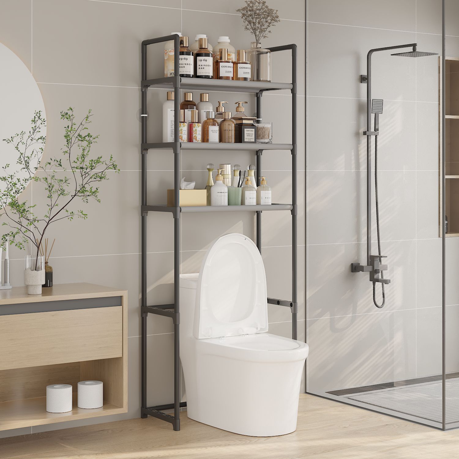 Полка для стиральной машины над туалетом, напольная, без сверления, для хранения в ванной, оптовая продажа