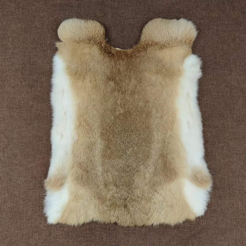 Wholesale whole smoke gray rabbit skin winter rabbit hair car armrest box pad fur cushion raw material warm accessories