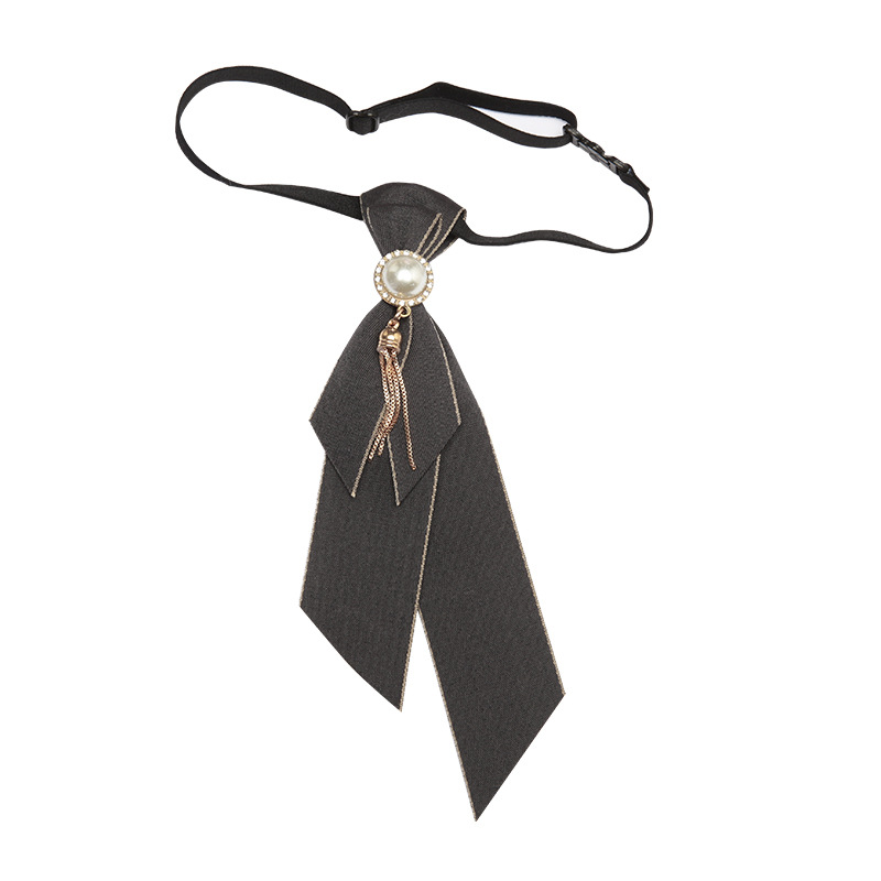 Black Bow Tie for Men and Women, Bank Tie-Free White Shirt Collar Accessory, New Style Top, Academic Uniform Bow Tie