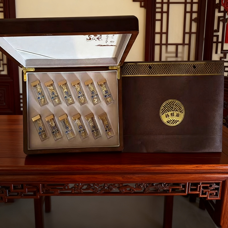 2025 New Year Gift Box Changbai Mountain Specialty Jilin Axolotl Oil Souvenir Snow Hairy Gift Box Axolotl Oil Gift Box