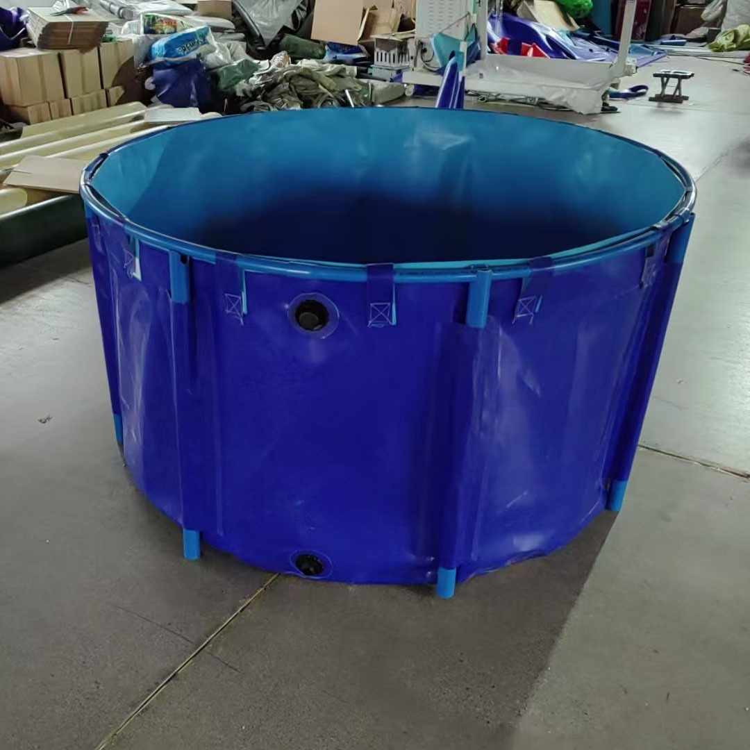 Pvc Canvas Fish Pond, Thickened and High-Density Fish Farming Pond for Home Use Outdoors, Foldable and Thickened Assembly Water Storage Tank