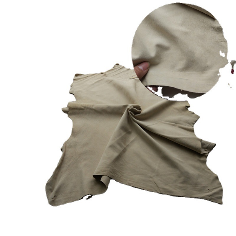 Factory direct high quality two-layer cashmere leather fabric frosted suede leather gloves shoes leather wholesale