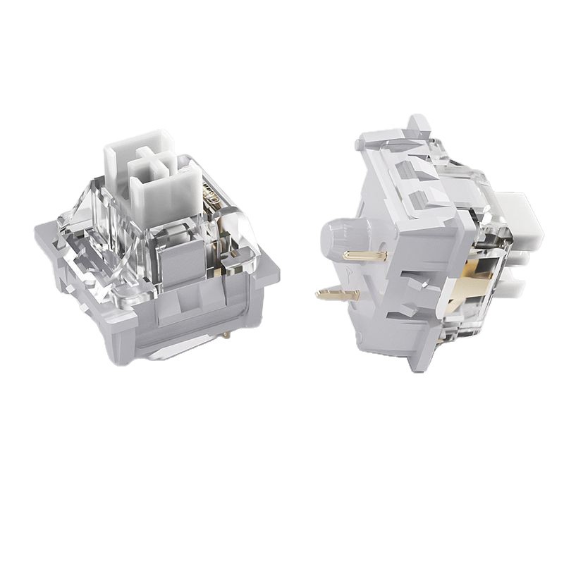 High-Tech V3 Linear Dustproof Silver Wooden Shaft Holder Sleeve Plug-In Welding Tripod Mahjong Stone Sound Shaft Switch