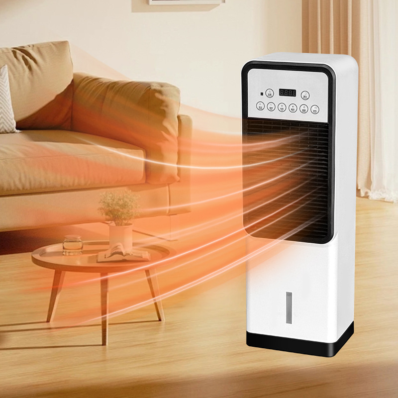 European/British Standard 220V Vertical Air Conditioning Fan, Household Fan, Water-Cooled Fan, Hot and Cold Inverter with Ice, Cross-Border Fan