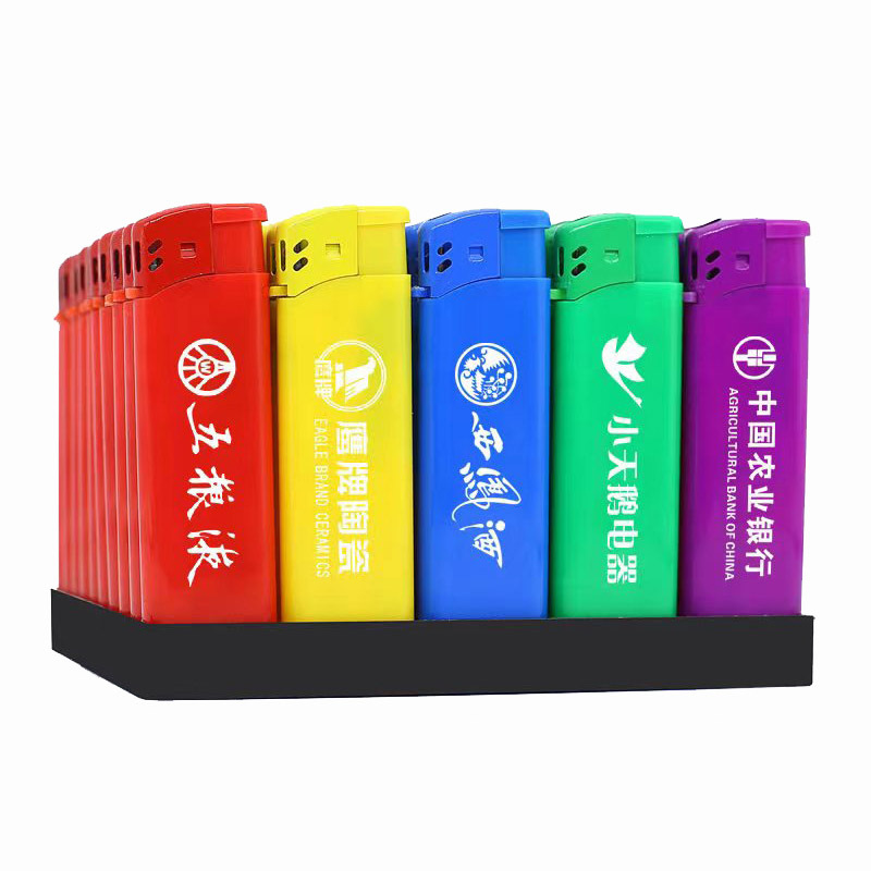 Factory wholesale one-time lighter custom logo creative advertising windproof lighter printing laser engraving characters