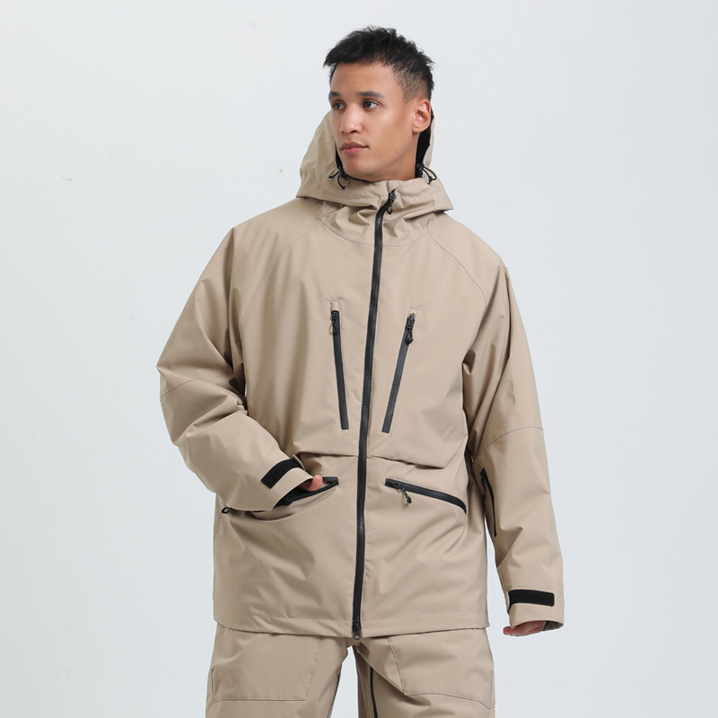 Лыжная одежда для мужчин, верхняя часть, зимняя, ветронепроницаемая, дышащая, водонепроницаемая, экспортная одежда для женщин