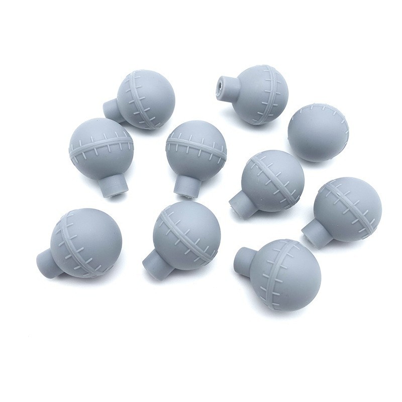 Medical Silicone Rubber Airbag Lead Wire Chest Suction Ball Electrocardiogram Detection Special High Elastic Round Rubber Airbag