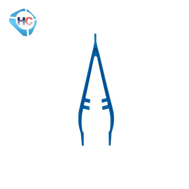 Plastic Tweezers Disposable Dressing Tweezers Medical Tweezers Blue Small Tweezers Multi-Purpose