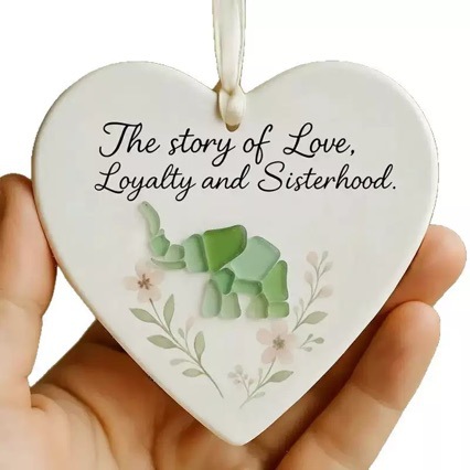 Перекрестный новый продукт, подвеска в форме сердца для рождественской елки, акриловая подвеска, подарки на праздники дружбы