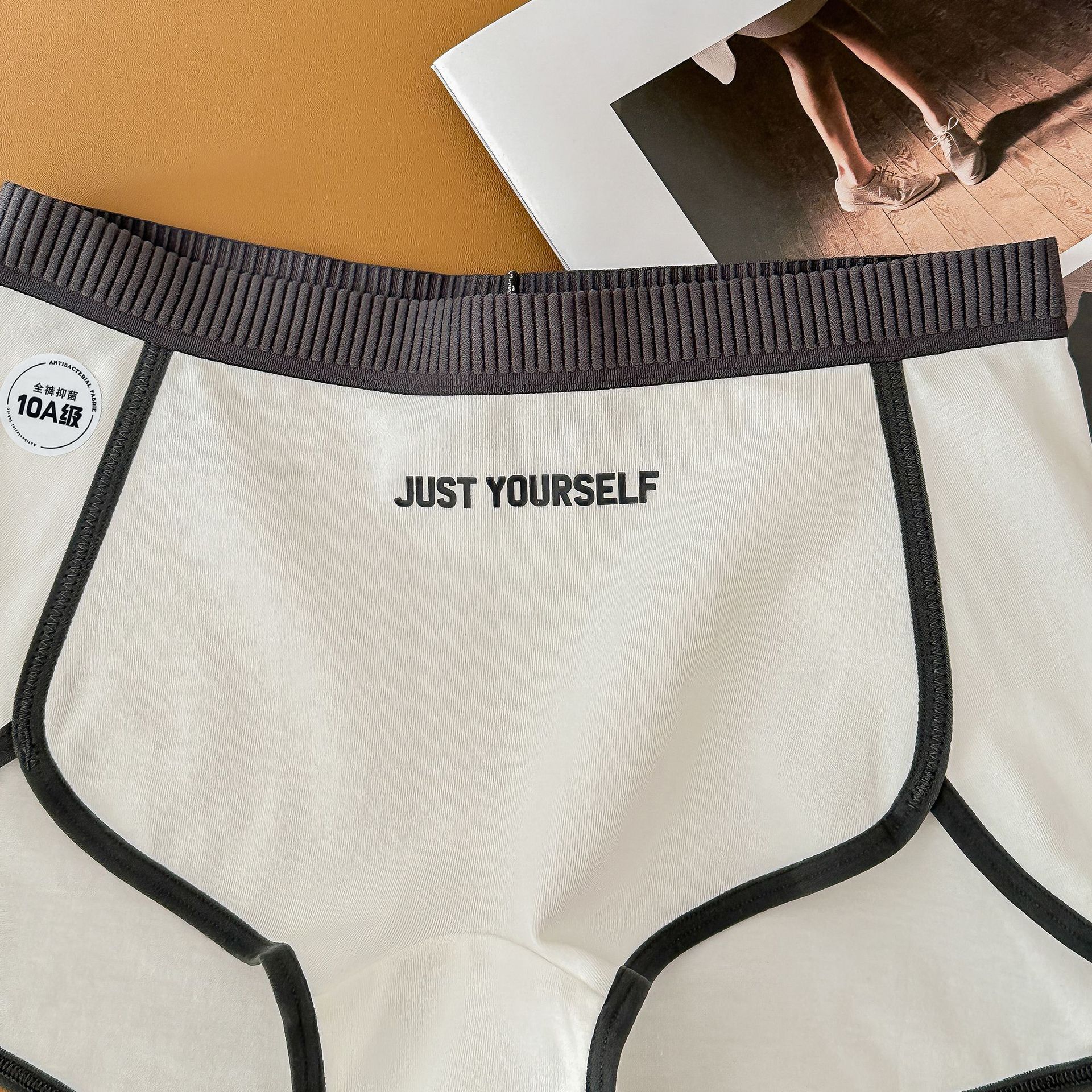 Mainly Recommended 3009 # Patented Large Size Wearable 200 Pounds 10A Antibacterial Underwear Women's Pure Cotton Safety Mid-Waist Boxer Briefs