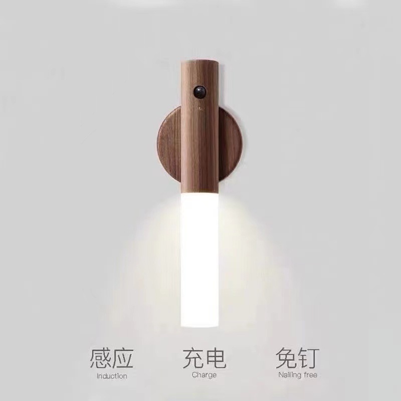 Creative modern intelligent human body induction light led charging night light automatically lights wardrobe aisle light at night