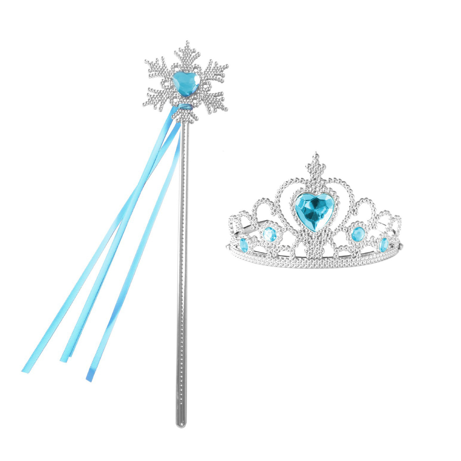Frozen Children's Crown Tiara Children's Hairband Princess Elsa Magic Wand Snowflake Fairy Wand Children's Accessories