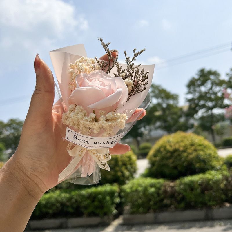 Soap Flower Decoration Eternal Flower Gestapa Car Flower bouquet Exquisite Mini bouquet Gift Valentine's Day 520