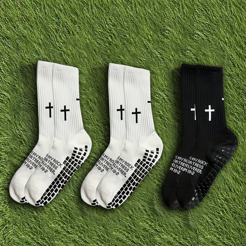 Cross-Border New Hot-Selling Sports Socks Cross Football Socks Logo Yoga Socks Basketball Socks Cycling Socks Dotted Socks
