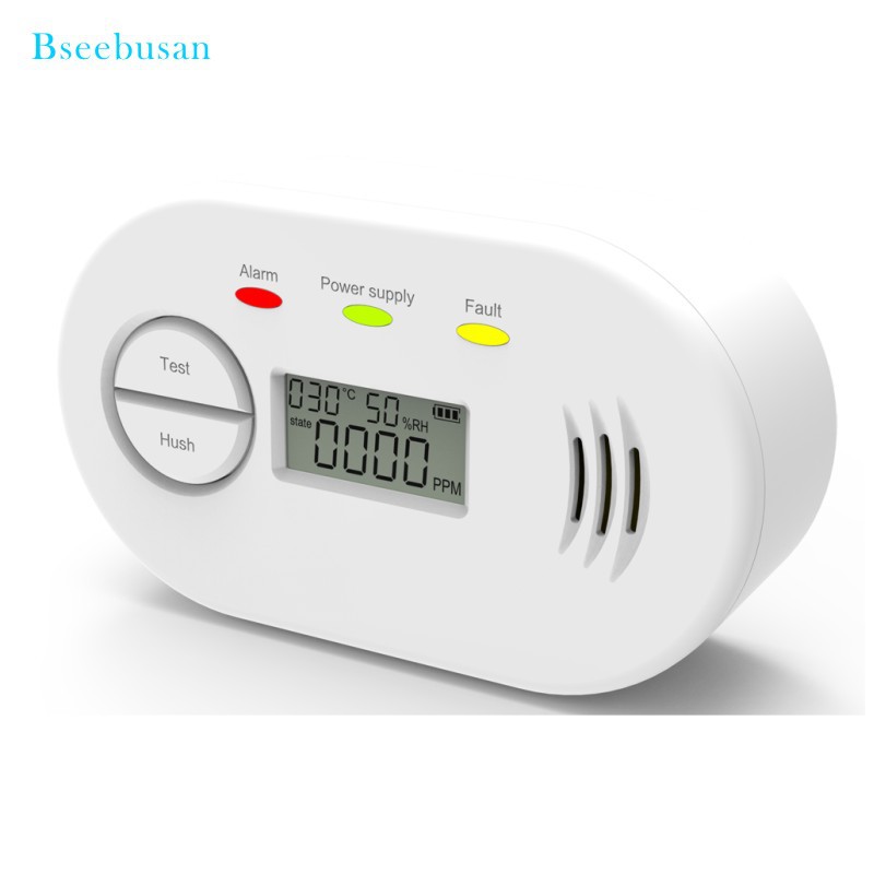 Детектор угарного газа CO, портативный, для контроля температуры и влажности, детектор качества воздуха