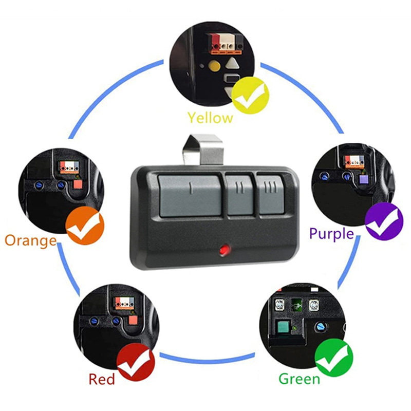 New foreign trade 3 key garage door alarm remote control compatible Chamerlain/Liftmaster 893max