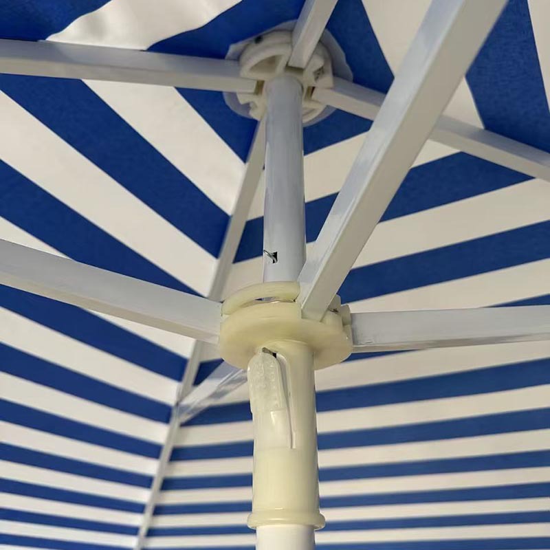 Beach Umbrella Outdoor Umbrella Cross-Border Stripe Large Outdoor Casual Umbrella Four-Corner Beach Sunshade Umbrella Customized