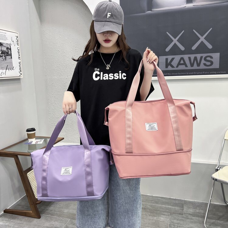 Fashion short-distance portable travel bag travel bag large capacity storage bag shoulder bag women's sports Yoga Fitness Bag